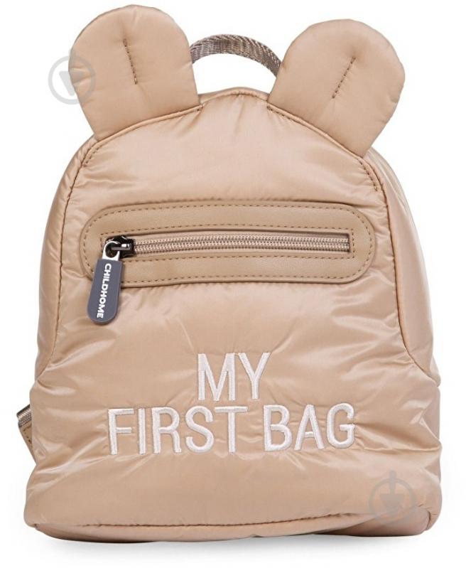 Рюкзак дитячий Childhome My first bag puffered beige CWKIDBPBE - фото 1