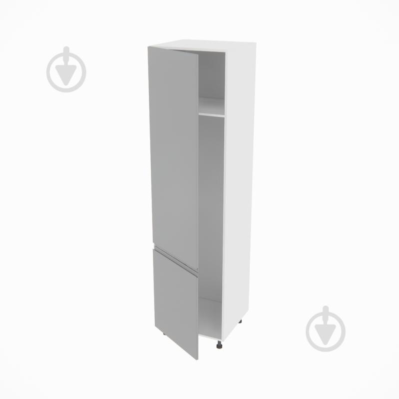 Шафа під холодильник Влада (П 60 Х (920)ліва) сірий оксамит/білий Світ Меблів - фото 2