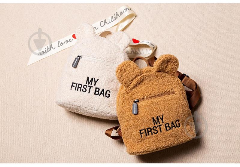 Рюкзак детский Childhome Childhome My first bag teddy beige CWKIDBT - фото 7