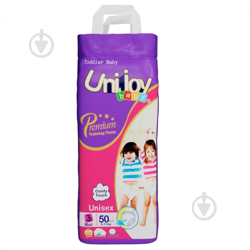 Подгузники-трусики UNIJOY Premium M 3 6-11 кг 50 шт. - фото 1