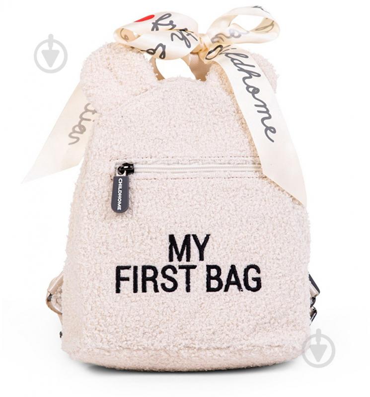 Рюкзак дитячий Childhome Childhome My first bag teddy white CWKIDBTW - фото 1