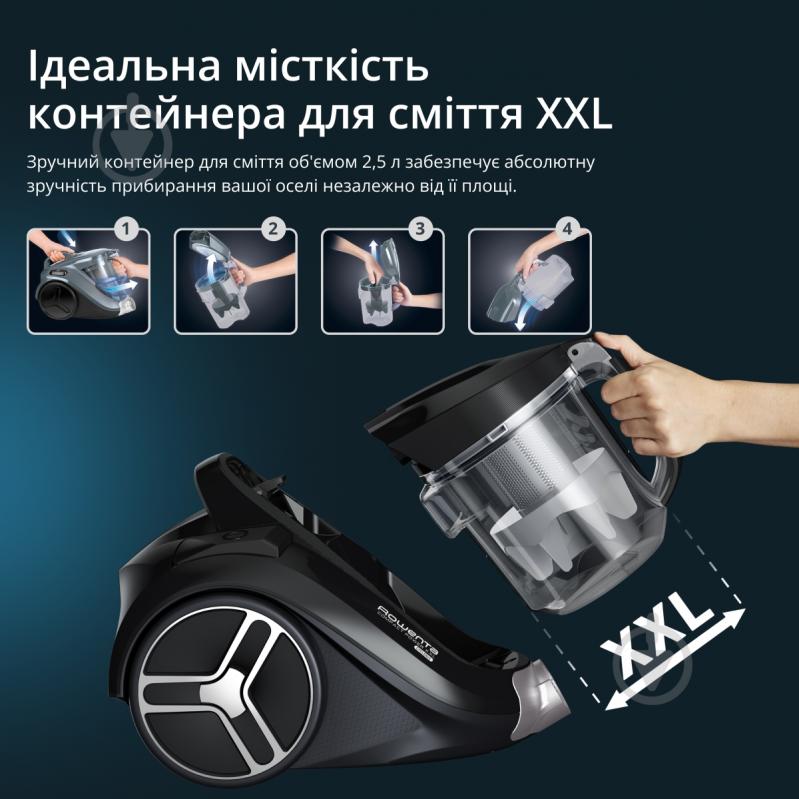 ВІТРИНА! Пилосос Rowenta Compact Power XXL Classic plus Kit RO4B25EA black - фото 6