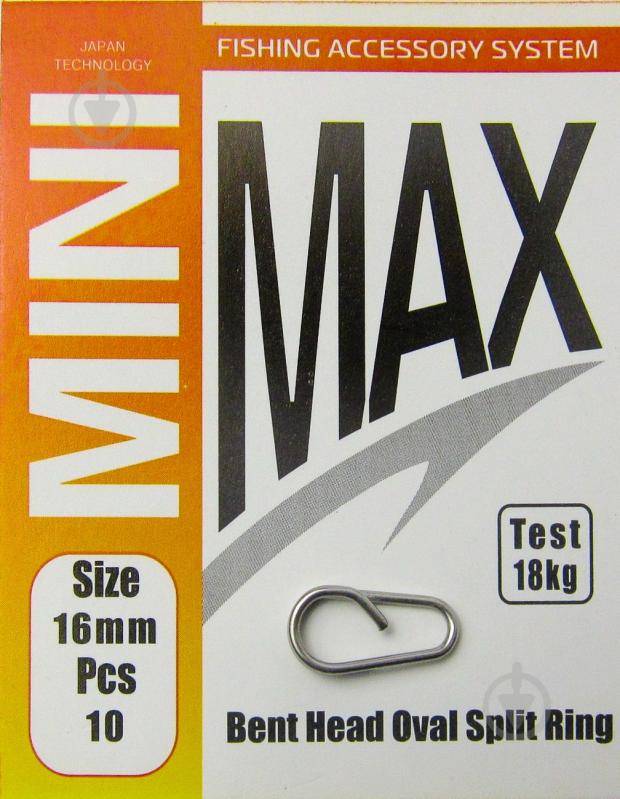 Кліпса застібка MiniMax BentHead Oval Split Ring 10 шт. YM-6026-16 - фото 1 Кліпса застібка MiniMax BentHead Oval Split Ring 10 шт. YM-6026-16 - фото 1
