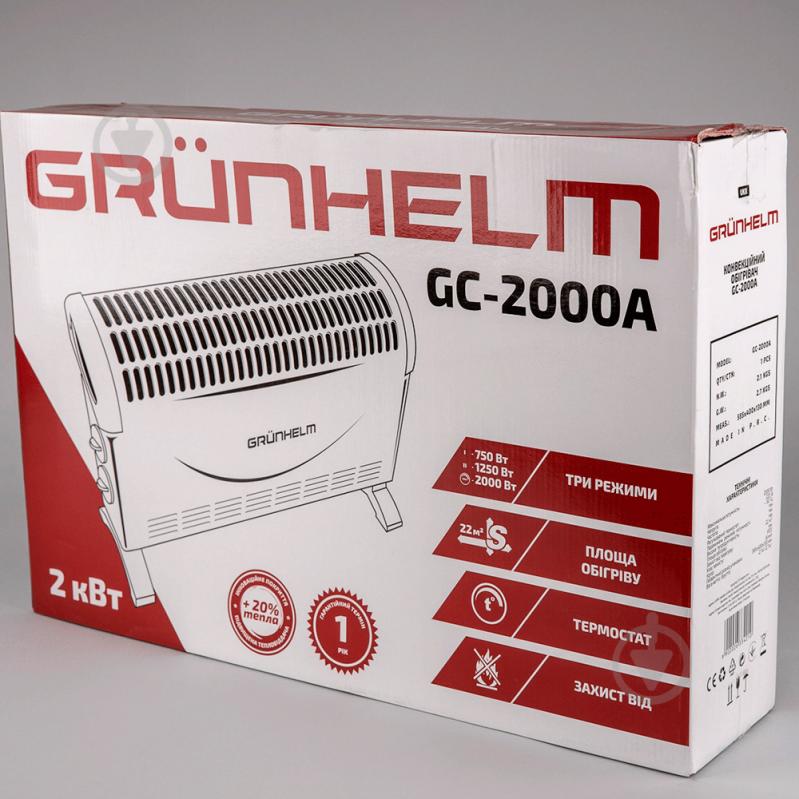 Конвектор електричний Grunhelm GC-2000A - фото 4