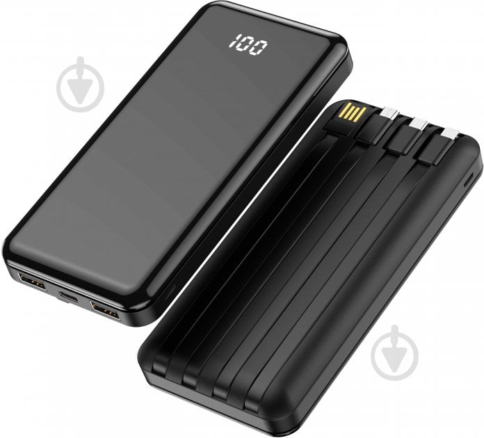 Повербанк Forever power bank TB-411 ALLin1 10000 mAh black (GSM103789) - фото 3