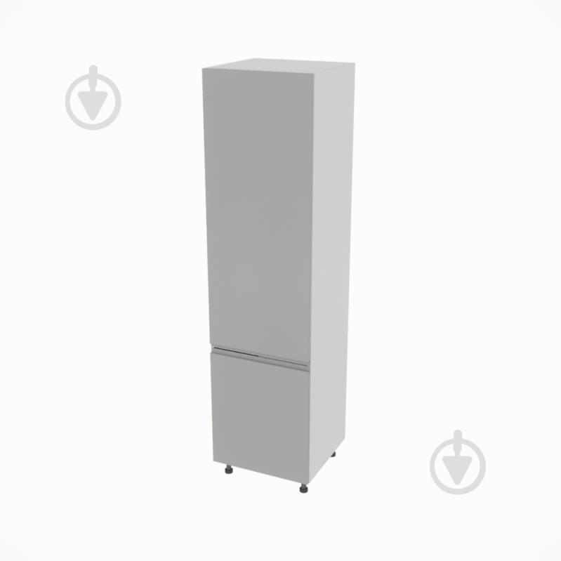 Шафа під холодильник Влада (П 60 Х (920)права) сірий оксамит/попелястий Світ Меблів - фото 1 Шафа під холодильник Влада (П 60 Х (920)права) сірий оксамит/попелястий Світ Меблів - фото 1