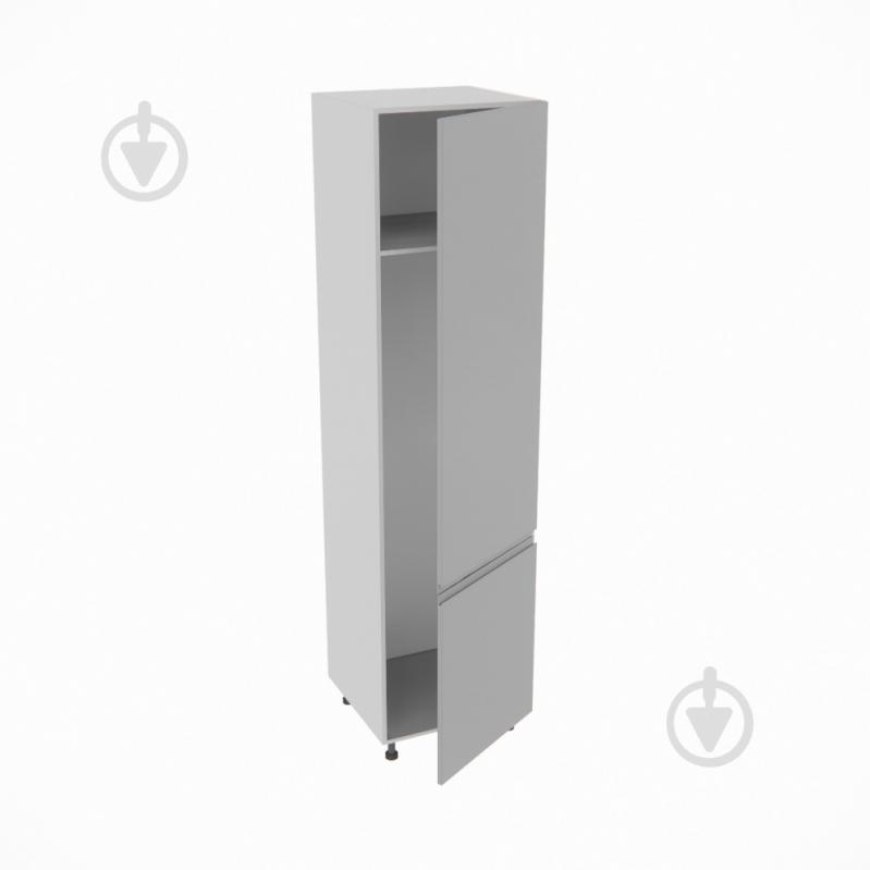 Шафа під холодильник Влада (П 60 Х (920)права) сірий оксамит/попелястий Світ Меблів - фото 2 Шафа під холодильник Влада (П 60 Х (920)права) сірий оксамит/попелястий Світ Меблів - фото 2