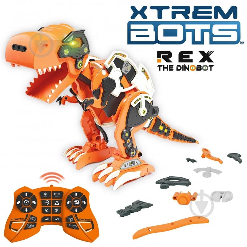 Игрушка интерактивная Blue Rocket Дино Рекс STEM XT3803086 - фото 2 Игрушка интерактивная Blue Rocket Дино Рекс STEM XT3803086 - фото 2