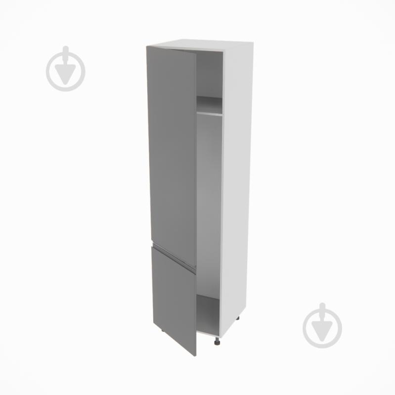 Шафа під холодильник Влада (П 60 Х (920)ліва) графіт/попелястий Світ Меблів - фото 2 Шафа під холодильник Влада (П 60 Х (920)ліва) графіт/попелястий Світ Меблів - фото 2