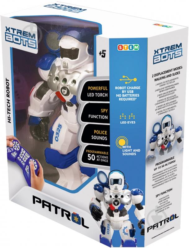 Игрушка интерактивная Blue Rocket Робот-патрульный STEM XT380972 - фото 1 Игрушка интерактивная Blue Rocket Робот-патрульный STEM XT380972 - фото 1