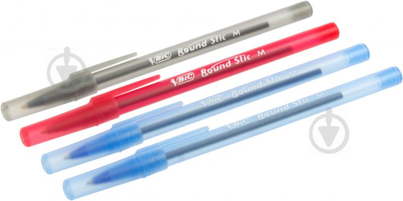 Набор ручек шариковых BIC Round stick, цвет ассорти, 4 шт. 896027 - фото 1