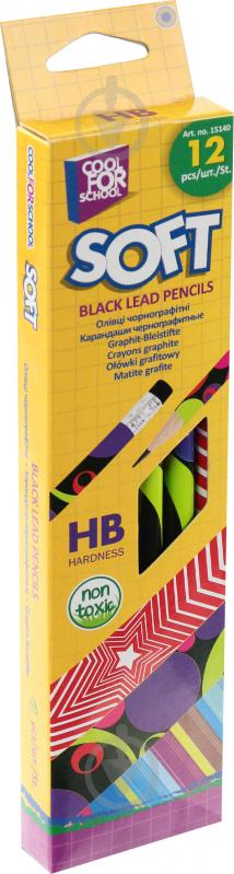 Набор карандашей чернографитных HB 12 шт. CF15140 Cool For School - фото 1