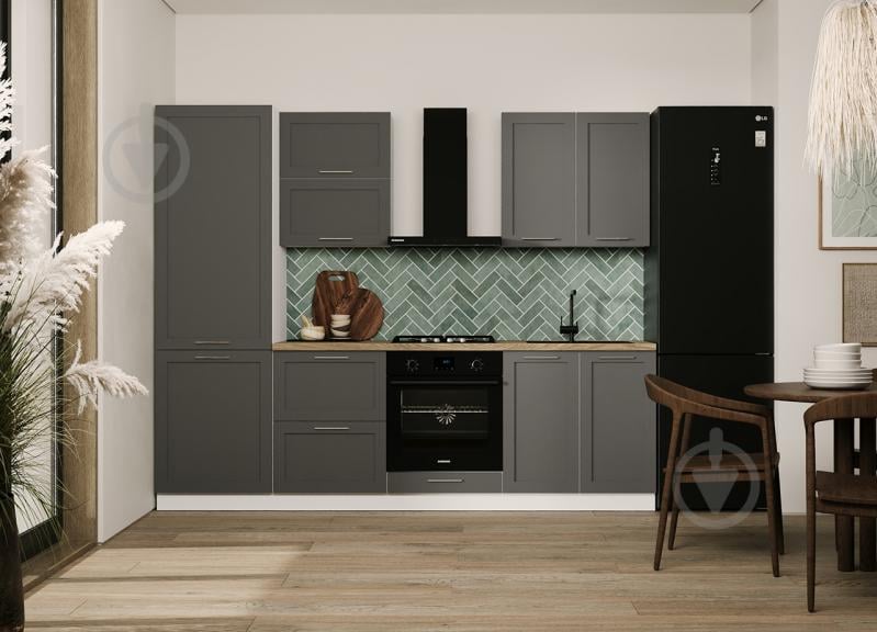 Кухня модульна ROKO Руна пряма МДФ 2,6×2,6м лід сімпл/білий - фото 1 Кухня модульна ROKO Руна пряма МДФ 2,6×2,6м лід сімпл/білий - фото 1