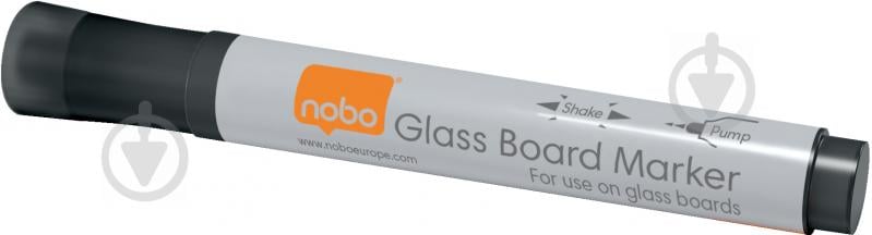 Набір маркерів Nobo Glass Whiteboard Marker 4 шт. 1905322 чорний - фото 1