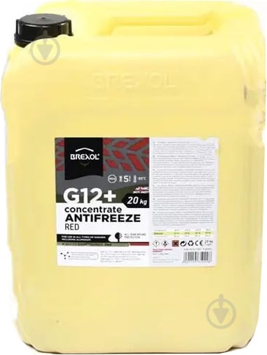 Антифриз Brexol Red Concentrate G12+ (-80C) (antf-028) 20 кг красный - фото 1