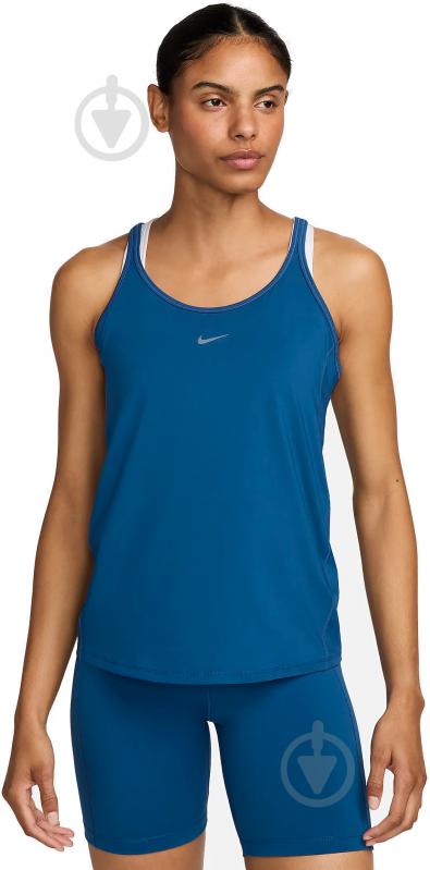 Майка Nike W NK ONE CLASSIC DF STRPY TANK FN2795-476 р.XL синий - фото 1