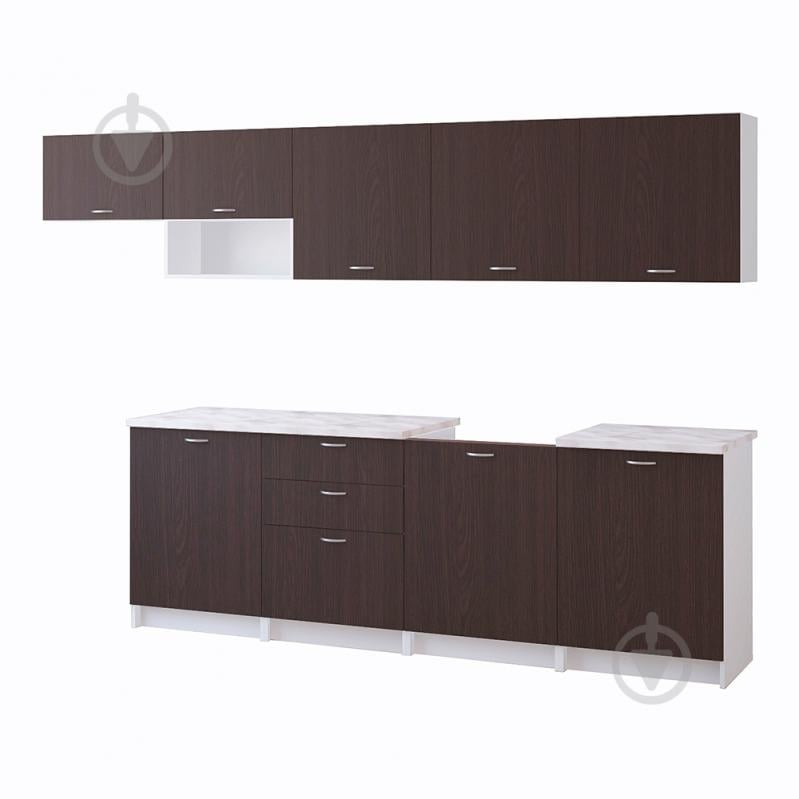 Кухня ROKO Олівія ДСП 3м дуб венге/білий - фото 2