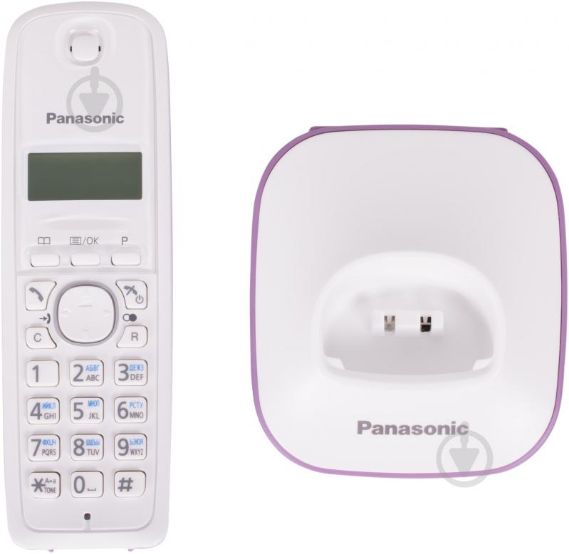 Телефон Panasonic KX-TG1611UAF White Purple - фото 4