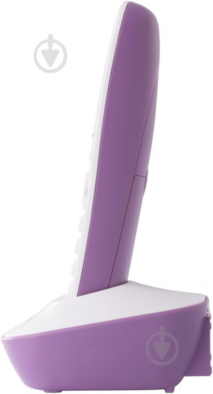 Телефон Panasonic KX-TG1611UAF White Purple - фото 3