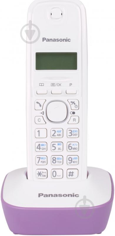 Телефон Panasonic KX-TG1611UAF White Purple - фото 2