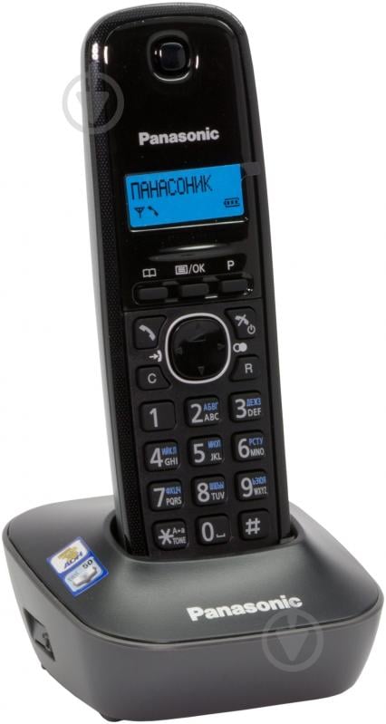 Телефон Panasonic KX-TG1611UAH Black Grey - фото 1