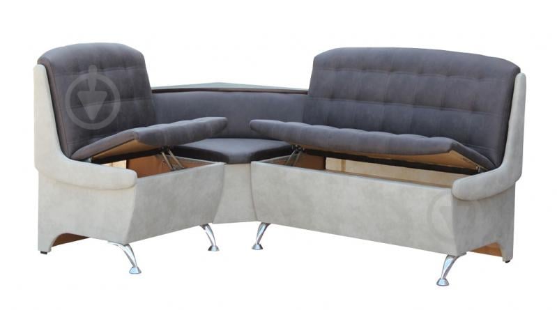 УЦІНКА! Куточок кухонний Берегиня Аффогато 1,28х1,73 м сірий темно-сірий (УЦ №2571) - фото 2 УЦІНКА! Куточок кухонний Берегиня Аффогато 1,28х1,73 м сірий темно-сірий (УЦ №2571) - фото 2