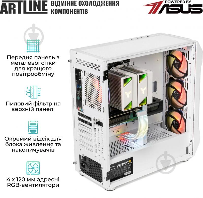 Компьютер Artline Gaming X69WHITE (X69Whitev35) white - фото 7 Компьютер Artline Gaming X69WHITE (X69Whitev35) white - фото 7