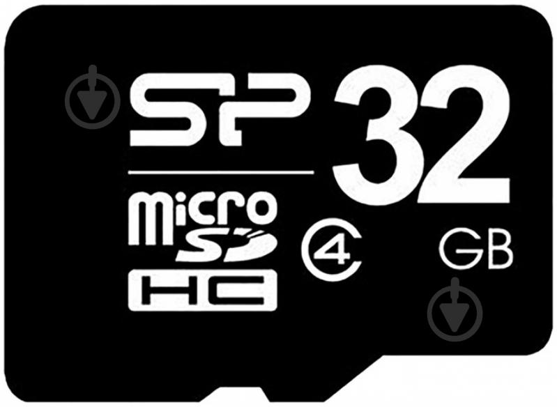 Карта памяти Silicon Power microSDHC 32GB Class 4 (SP032GBSTH004V10) - фото 1