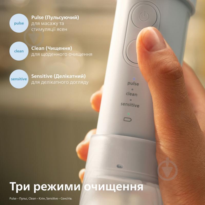 ВИТРИНА! Ирригатор Philips Sonicare HX3333/24 Compact Flosser 1000 - фото 5 ВИТРИНА! Ирригатор Philips Sonicare HX3333/24 Compact Flosser 1000 - фото 5
