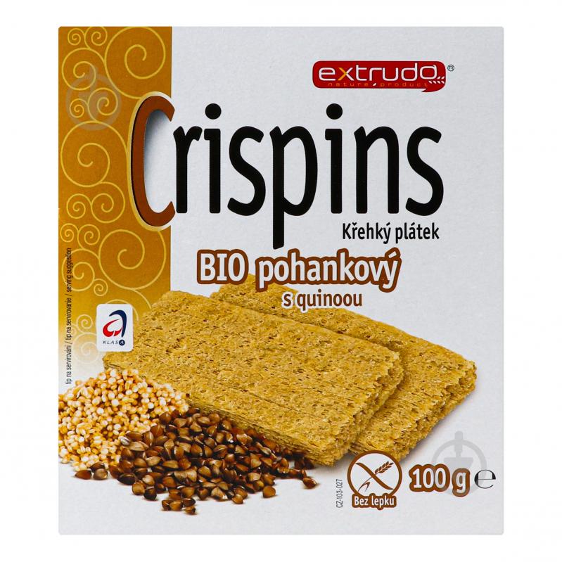 Хлебцы Crispins органические с гречкой и киноа 100 г - фото 1