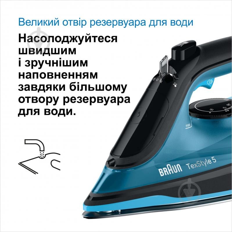 ВИТРИНА! Утюг Braun SI5256BL TexStyle 5 - фото 6 ВИТРИНА! Утюг Braun SI5256BL TexStyle 5 - фото 6