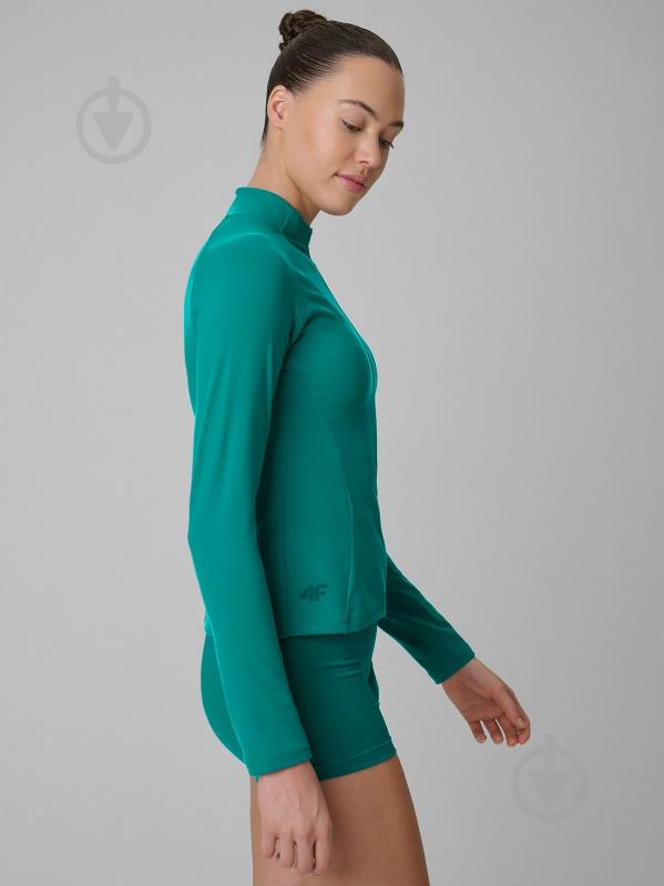 Спортивная кофта 4F FNK 4FWSS26TFSWF0850-46S р.S зеленый - фото 3