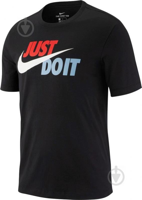 Футболка Nike M NSW TEE JUST DO IT SWOOSH AR5006-010 р.S чорний - фото 1