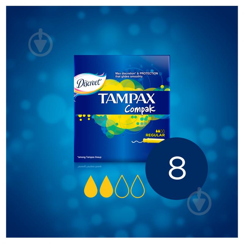 Тампони Tampax Compak Regular з аплікатором 8 шт. - фото 4