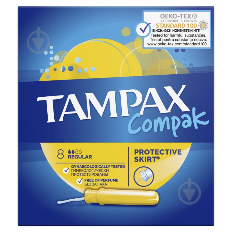 Тампони Tampax Compak Regular з аплікатором 8 шт. - фото 2