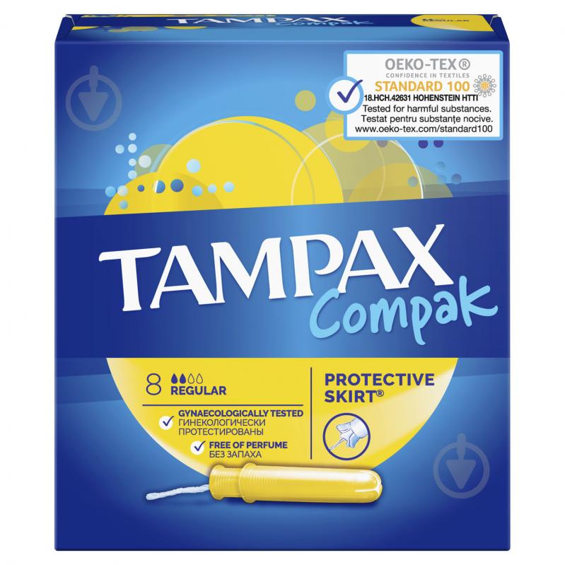 Тампони Tampax Compak Regular з аплікатором 8 шт. - фото 3