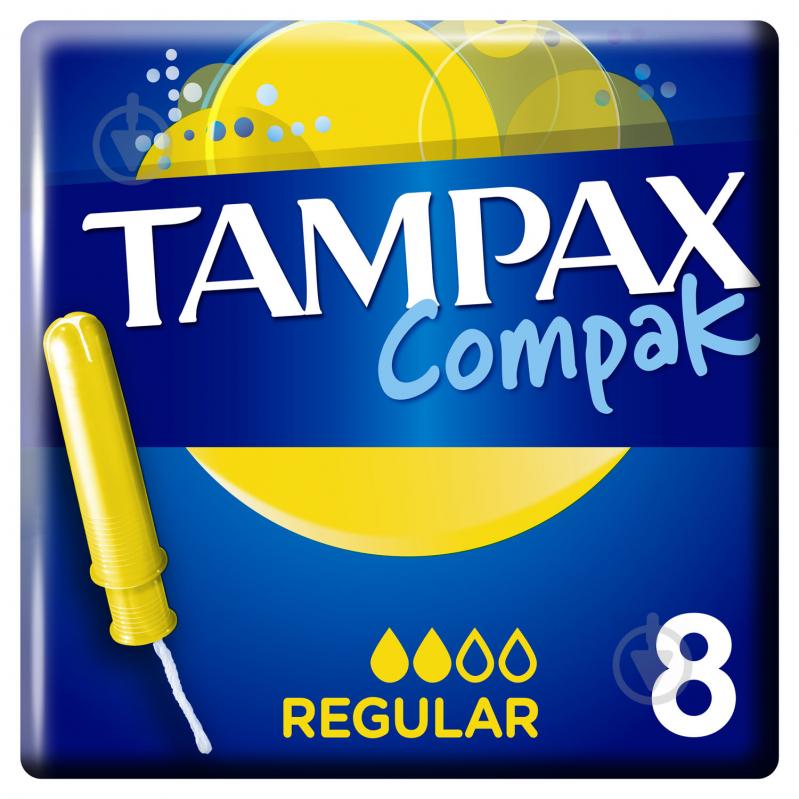 Тампони Tampax Compak Regular з аплікатором 8 шт. - фото 1