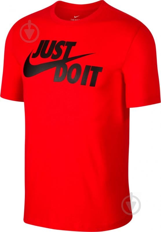 Футболка Nike M NSW TEE JUST DO IT SWOOSH AR5006-657 р.S красный - фото 1