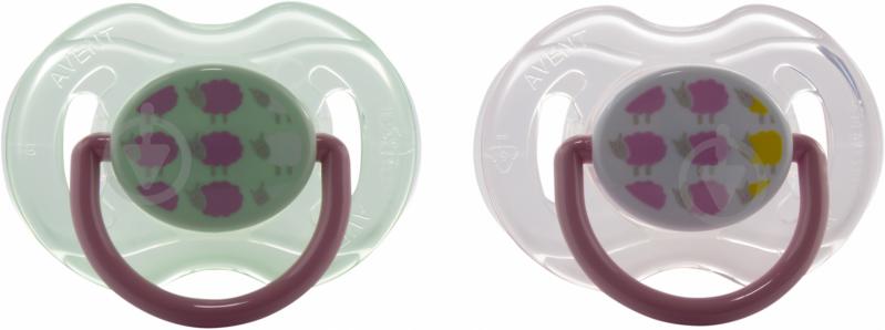 Набор пустышек Philips Avent Fashion 2 шт SCF172/18 pink - фото 2 Набор пустышек Philips Avent Fashion 2 шт SCF172/18 pink - фото 2