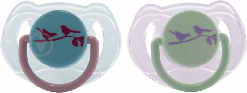 Набор пустышек Philips Avent Животный мир 2 шт SCF172/22 pink/blue - фото 2