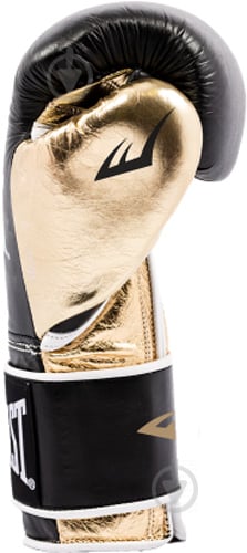 Перчатки тренировочные Everlast POWERLOCK_PU_GLOVES 12oz P0000023 черно-золотистый - фото 2