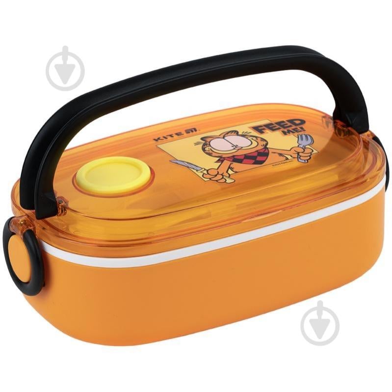 Ланч-бокс KITE Garfield 900 мл GF25-1180 оранжевый - фото 5