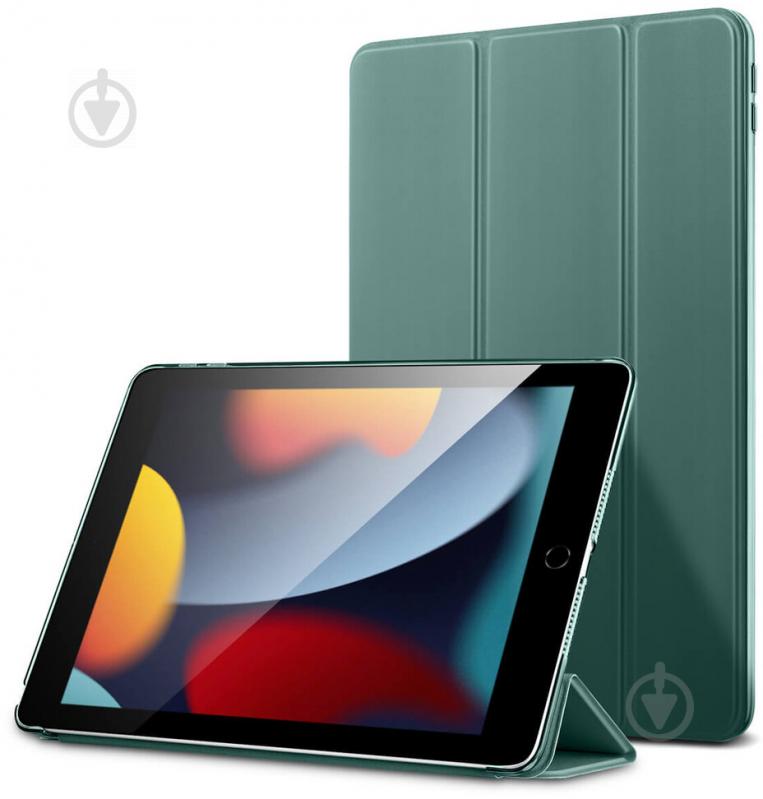 Чохол ESR Yippee Trifold Smart Case IPad 9/8/7 10.2" 2021 / 2020 / 2019 (10153-3) Dark Green - фото 3