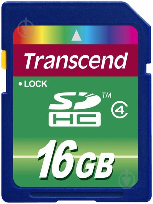 Карта пам'яті Transcend SDHC 16GB (TS16GSDHC4) - фото 1