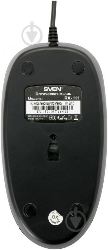 Мышь Sven RX-111 USB black - фото 5