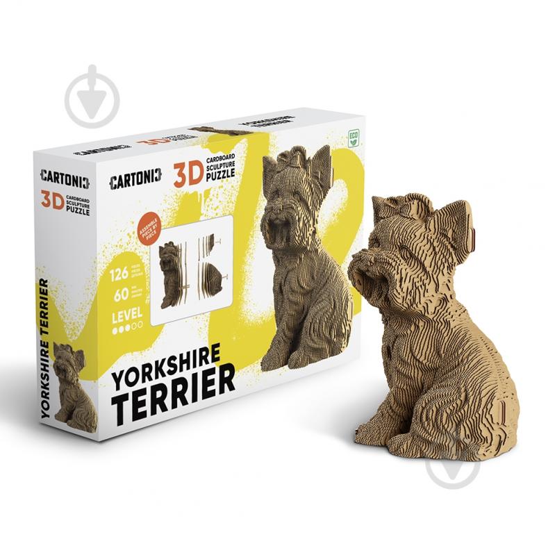 Конструктор картонный Cartonic 3D Puzzle YORKSHIRE TERRIER CARTYORK - фото 1