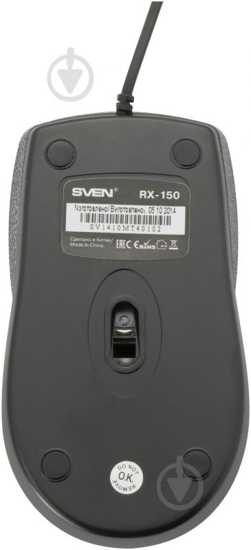 Мышь Sven RX-150 USB+PS/2 black - фото 5
