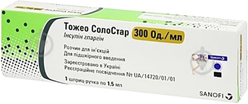 Тожео солостар розчин для ін'єкцій 300 од/мл по 1,5 мл - фото 1