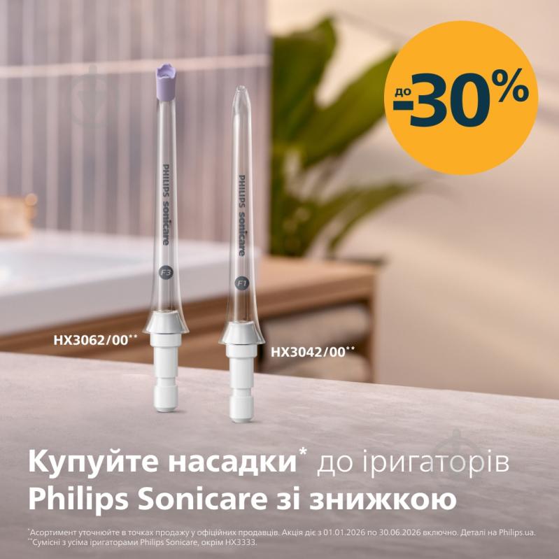 ВІТРИНА! Іригатор Philips Sonicare HX3826/33 Power Flosser 3000 - фото 3 ВІТРИНА! Іригатор Philips Sonicare HX3826/33 Power Flosser 3000 - фото 3