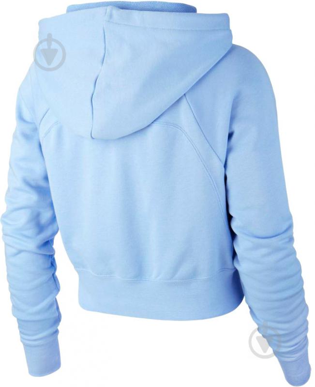 Джемпер Nike W NSW SWSH HOODIE CROP FT BQ9754-450 р. L блакитний - фото 2